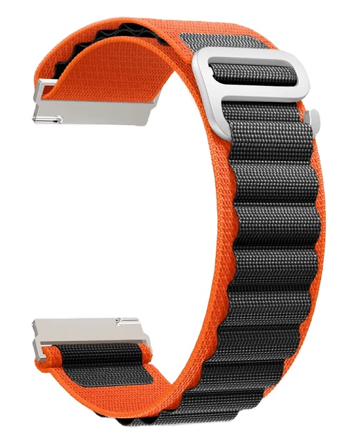 

Ремешок на руку Lyambda DSN-24-40-OB петлевой нейлоновый для Apple Watch 38/40/41 mm orange/black, DSN-24-40-OB