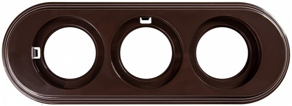 Изображение товара Рамка Bironi BF1-630-22 серия Лизетта 3 поста вертикальная и горизонтальная установка