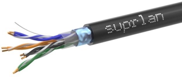

Кабель витая пара F/UTP 5e кат. 4 пары SUPRLAN 01-1010-4 24AWG(0.51 мм), медь, одножильный (solid), внешний, PE, чёрный, уп/305м ''Premium'', 01-1010-4