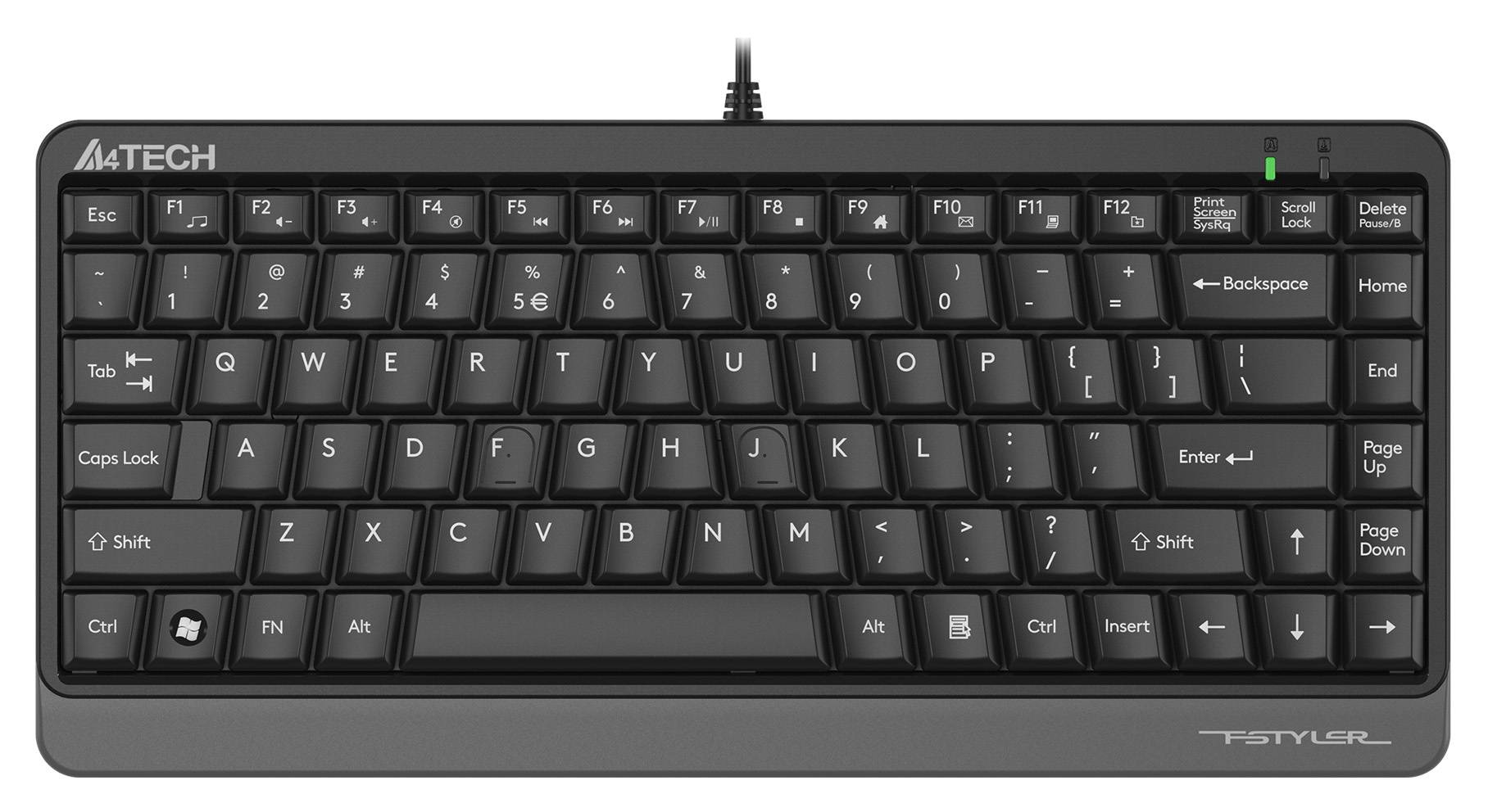 

Клавиатура A4Tech Fstyler FKS11 черный/серый USB 1530201, Fstyler FKS11