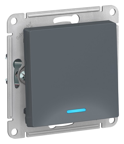 

Выключатель Schneider Electric ATN000713 AtlasDesign, 1-клавишный, с подсветкой, сх.1а, 10АХ, механизм, грифель, ATN000713