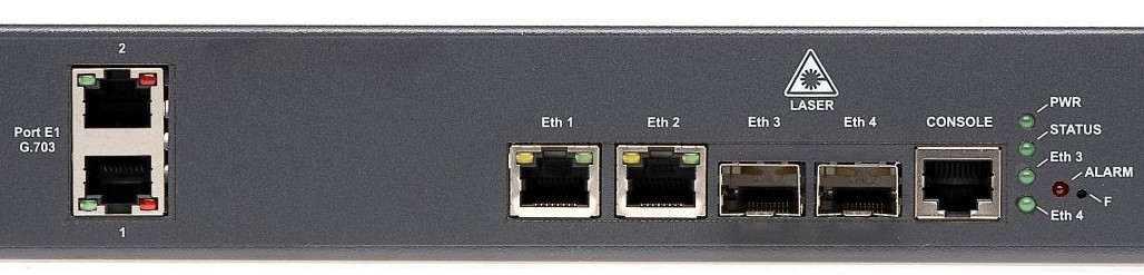 

Мультиплексор-коммутатор НПО Телеком Оптик-4GE-2E1-ToP TDMoP, 2 потока E1, 2хRJ45-10/100/1000, 2 слота для SFP, размеры 1U, 19" (420*160*43мм без ушей, Оптик-4GE-2E1-ToP