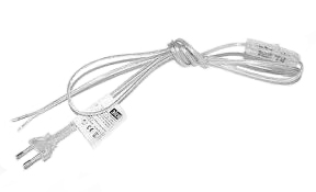 

Шнур Zamel SP/W1,9(2х0,5)BZB плоский 2х0,5мм2 с выключателем и вилкой; прозрачный; 1,9 метра, SP/W1,9(2х0,5)BZB