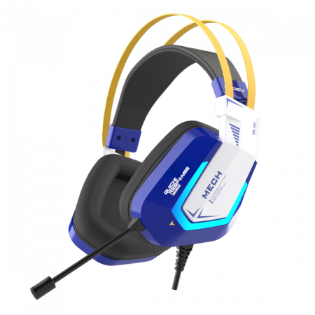 

Гарнитура Dareu EH732 Blue игровая Mecha Blue, подключение USB, подсветка RGB, EH732 Blue