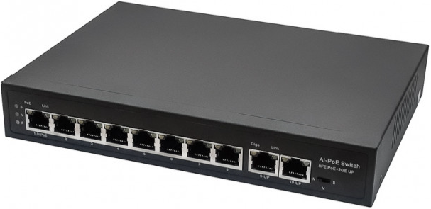 

Коммутатор PoE NST NS-SW-8F2G-P Fast Ethernet на 10 RJ45 портов., NS-SW-8F2G-P