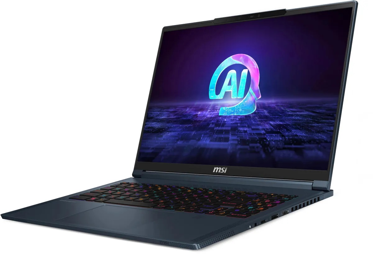 

Ноутбук MSI Stealth 16 AI Studio A1VIG-062RU 9S7-15F312-062 Ultra 9 185H/32GB/2TB SSD/GeForce RTX 4090 16GB/16" UHD+ IPS/WiFi/BT/cam/Win11Home/dk.blue, Stealth 16 AI Studio A1VIG-062RU