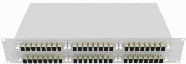 фото Кросс оптический стоечный  TopLAN КРС-Top-2U-48SC/U-OM2-GY в Омске