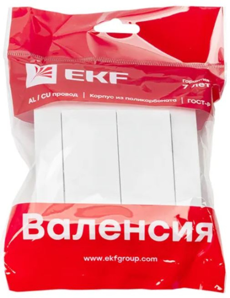 фото Выключатель двухклавишный в сборе EKF EWV10-023-10 в Уфе