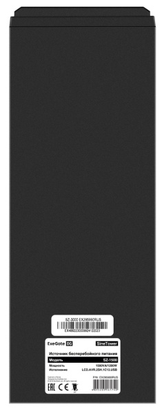 фото Комплект  Exegate SineTower SZ-1500.LCD.AVR.2SH.1C13.USB в Екатеринбурге