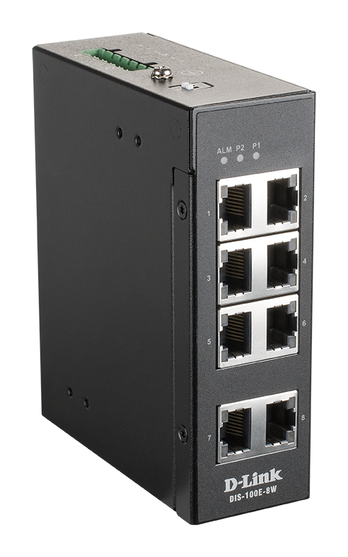 

Коммутатор промышленный неуправляемый D-link DIS-100E-8W/A1A 8 портов 10/100Base-TX, QoS, DIS-100E-8W/A1A