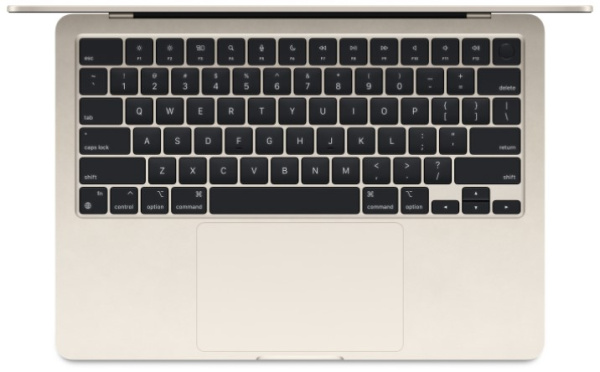 фото Ноутбук  Apple MacBook Air 13 (2024) в Омске 13 ", M, 16 Гб RAM, 512 Гб SSD, M3 10-core GPU, Сияющая звезда