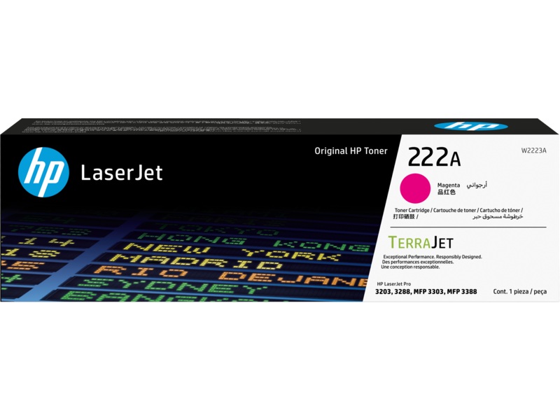 

Тонер-картридж HP 222A W2223A пурпурный, для LaserJet Pro 3201-3204, 3288, 3303 (1200стр), 222A