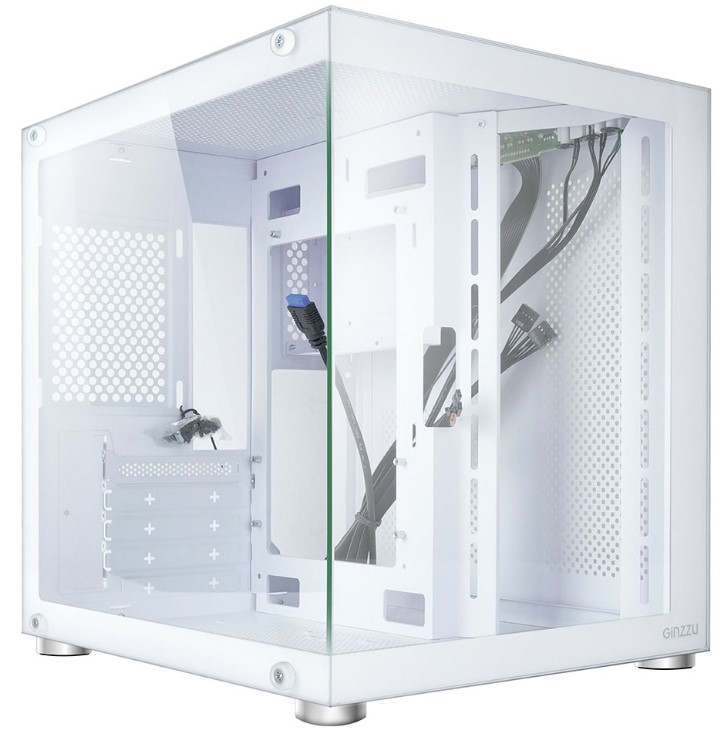 

Корпус mATX Ginzzu V200 без БП, боковая и фронтальная панель из закалённого стекла, USB 3.0, USB 2.0, V200