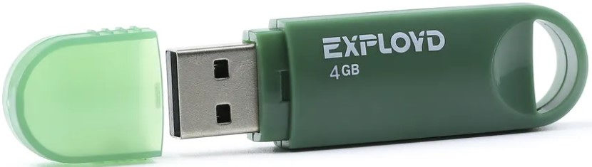 

Накопитель USB 2.0 4GB Exployd EX-4GB-570-Green 570 зелёный, EX-4GB-570-Green