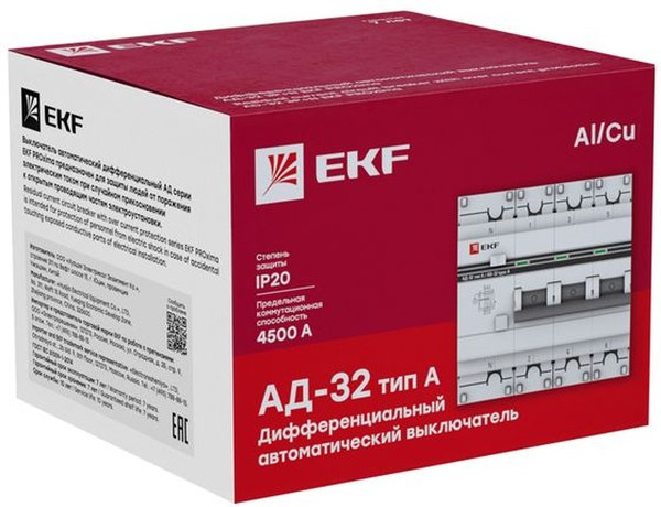 фото Автомат дифференциальный EKF DA32-25-30-4P-a-pro в Уфе