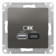 фото Розетка USB  Systeme Electric ATN000939 в Санкт-Петербургe