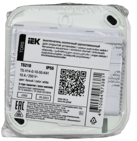 фото Выключатель кнопочный  IEK TS-V14-0-10-55-K41 в Уфе