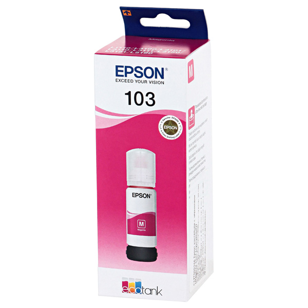 

Контейнер Epson C13T00S34A с пурпурными чернилами для L3100 L3101 L3110 L3150 L1110 L3151 L3156 3160 L5190, C13T00S34A