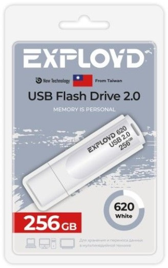 Изображение товара Накопитель USB 2.0 256GB Exployd EX-256GB-620-White