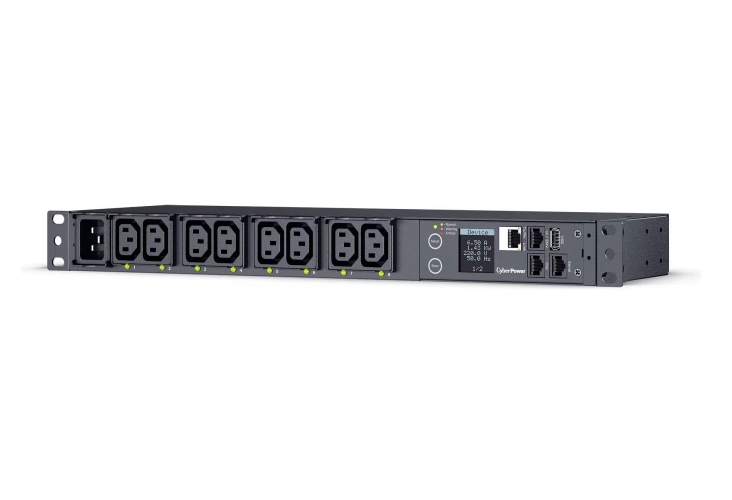 

Блок распределения питания CyberPower PDU44005 1U type, 16Amp, plug IEC 320 C20, (8) IEC 320 C13 (2), PDU44005