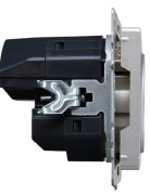 фото Розетка с заземлением IEK BR-R14-16-U21-D21-K47