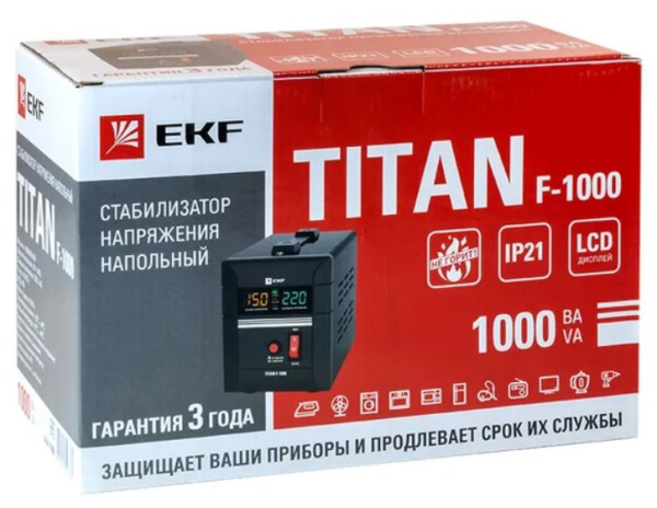 фото Стабилизатор напряжения  EKF stab-f-1000 в Перми