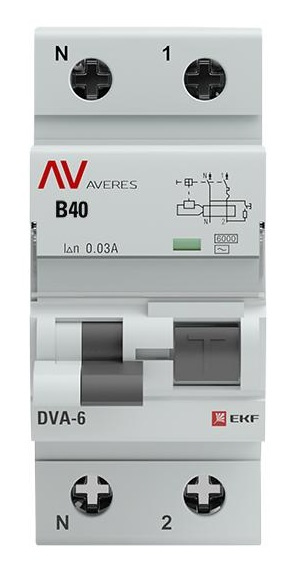 фото Автомат дифференциальный EKF rcbo6-1pn-40B-30-ac-av в Красноярске
