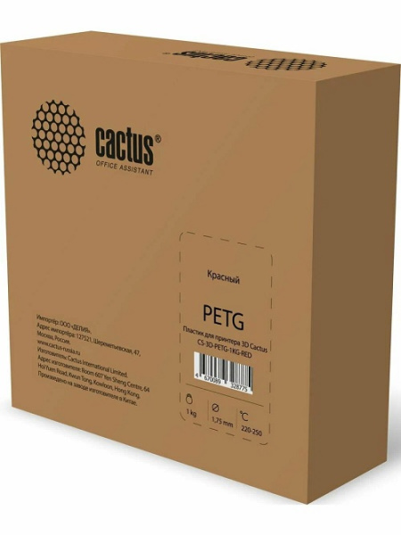 фото Пластик для принтера 3D PETG Cactus CS-3D-PETG-1KG-RED в Перми