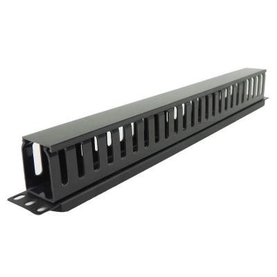 

Кабельный организатор BNH B800.2-1U-CPP 19", 1U, горизонтальный, с крышкой, для шкафов, цвет: чёрный, (с пластиковыми пальцами), B800.2-1U-CPP