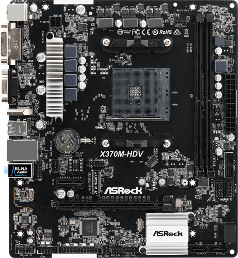 фото Материнская плата mATX ASRock X370M-HDV