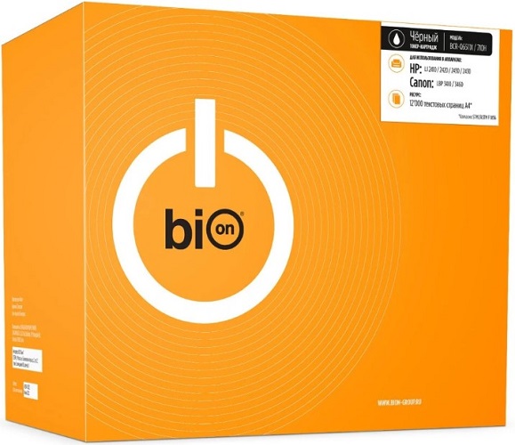 

Картридж BION BCR-Q6511X/710H Q6511X/710H для HP LaserJet 2420/2420DN/2420N/2400/2420D/2410/2430; Canon LBP 3460 (12000 стр.), Черный, BCR-Q6511X/710H