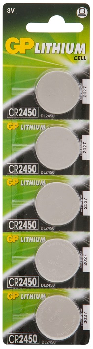 

Батарейка GP CR2450 Lithium 5шт, CR2450 Lithium