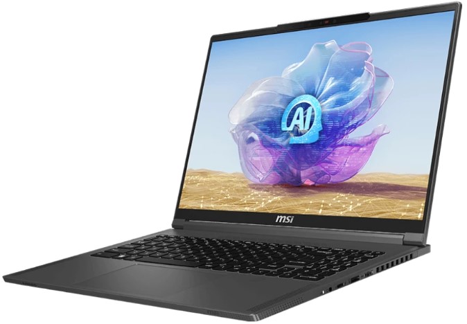 

Ноутбук MSI CreatorPro 16 AI Studio A1VKG-406RU 9S7-15F414-406 Ultra 7 155H/32GB/1TB SSD/GeForce RTX 3000 8GB/16" IPS/WiFi/BT/cam/Win11Pro/grey, CreatorPro 16 AI Studio A1VKG-406RU