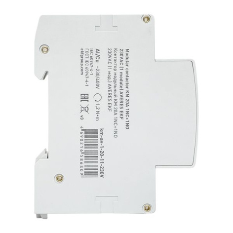 фото Контактор модульный EKF km-av-1-20-11-230V в Екатеринбурге