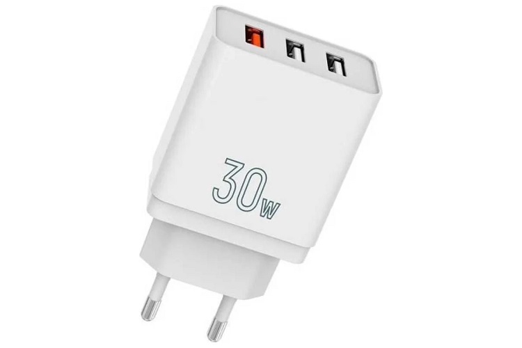 

Зарядное устройство сетевое TFN TFN-WCRPD25 3*USB QC+2.4A, 30W, white, TFN-WCRPD25