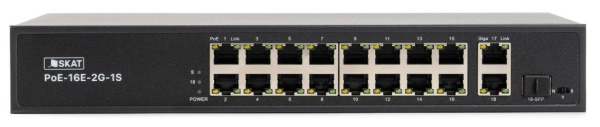 фото Коммутатор  Бастион SKAT PoE-16E-2G-1S в Омске