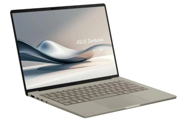 фото Ноутбук  ASUS Zenbook A14 UX3407NA-QD100W в Перми 14 ", Snapdragon, 32 Гб RAM, 1 Тб SSD, Adreno, Бежевый