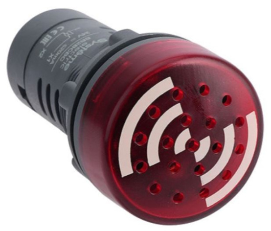 Изображение товара Зуммер Systeme Electric SB7KS2B4I с подсветкой, красный, IP65, 24 В