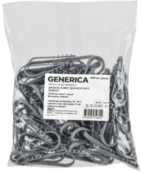 фото Дюбель-хомут  GENERICA UDH13-19-25-100-K03-G в Смоленске