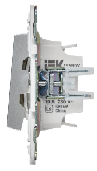 фото Выключатель двухклавишный с подсветкой  IEK SK-V20-2-10-K23 в Санкт-Петербургe
