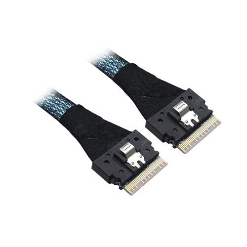 

Кабель Amphenol CBL-8654-1-8654-10 Cable, x8 SFF-8654 to 1x8 SFF-8654 (Slim SAS), 0,65M (05-60007-00), CBL-8654-1-8654-10