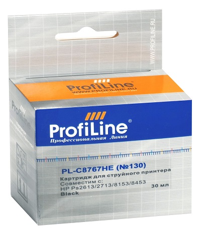 

Картридж ProfiLine PL-C8767HE-Bk №130 для принтеров HP PS2613/2713/8153/8453/K7103 Black пигмент ProfiLine, PL-C8767HE-Bk