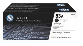 

Набор картриджей HP 83A CF283AF black 2-pack LaserJet Toner Cartridge стандартной емкости, 83A