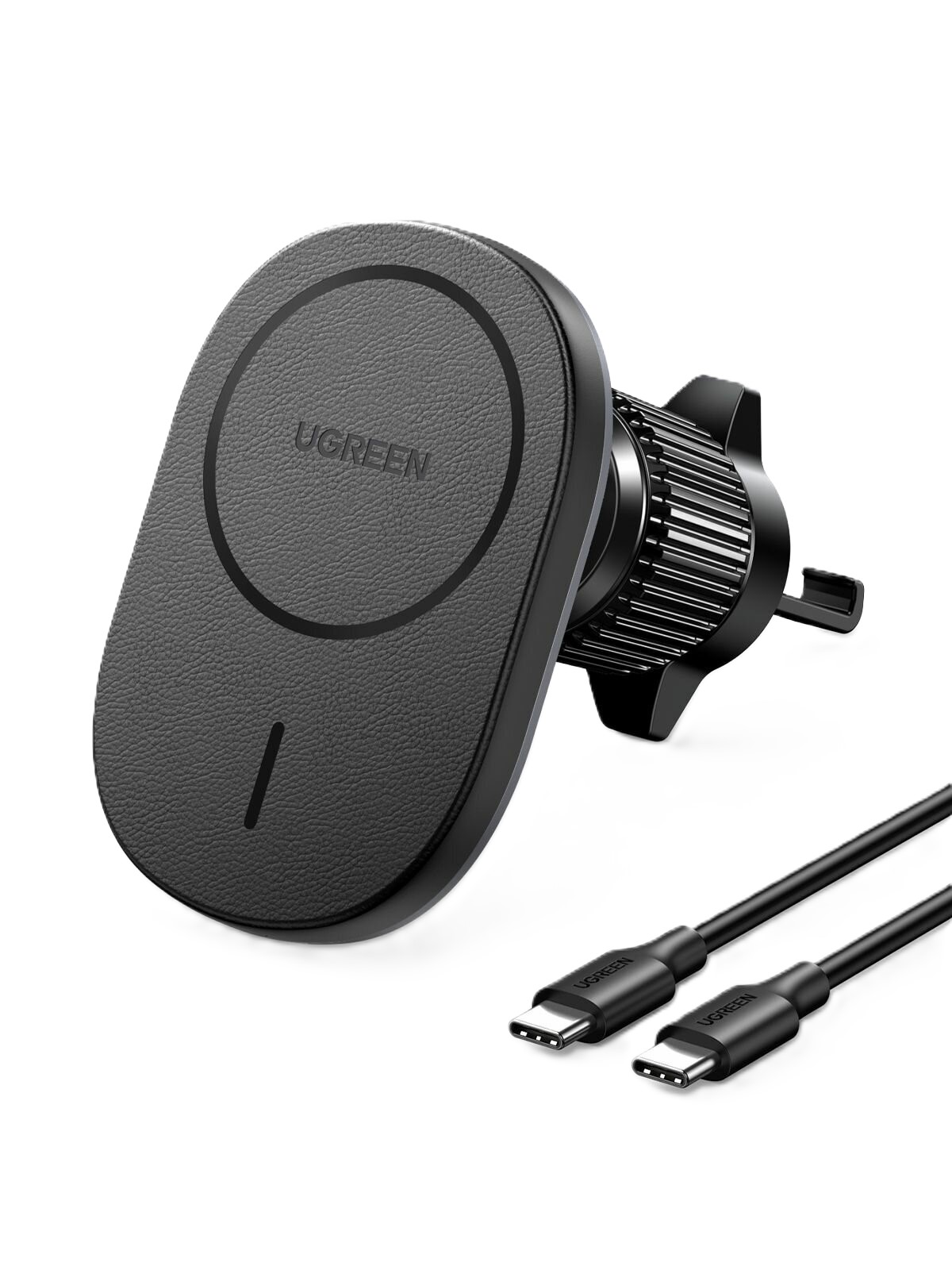 

Зарядное устройство автомобильное UGREEN CD345 беспроводное Magnetic Wireless на вентиляционное отверстие, цвет: черный, CD345