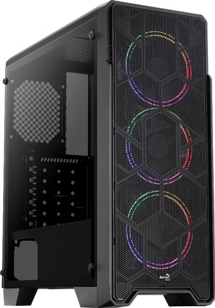 

Корпус ATX AeroCool Ore Saturn FRGB 4710562754179 черный, без БП, с окном, USB 3.0, 2*USB 2.0, audio, Ore Saturn FRGB