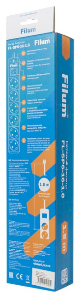 фото Сетевой фильтр  Filum FL-SP6-1.8M-16 в Казани
