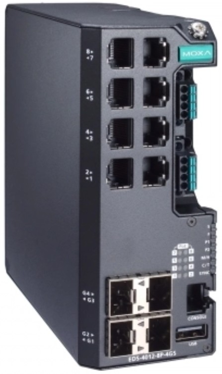 

Коммутатор управляемый MOXA EDS-4012-8P-4GS-LVA-T 8*10/100BaseT(X) ports with 802.3bt PoE, 4*100/1000BaseSFP ports, dual power inputs 12/24/48, EDS-4012-8P-4GS-LVA-T