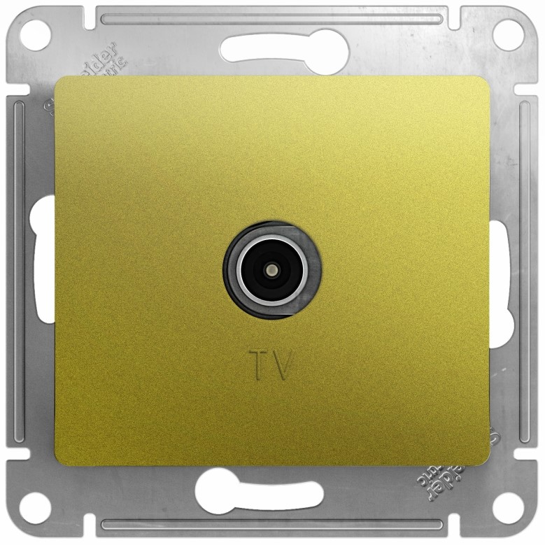 

Розетка Schneider Electric GSL001091 Glossa TV оконечная 1DB фисташковая, GSL001091