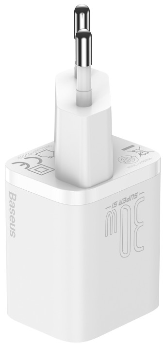 

Зарядное устройство сетевое Baseus Super Si Pro CCSUP-J02 Type-C 30W White, Super Si Pro