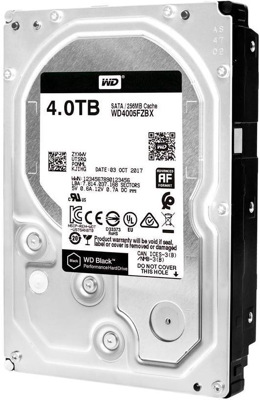 

Жесткий диск 4TB SATA 6Gb/s Western Digital WD4005FZBX 3.5" WD Black 7200rpm 256MB Bulk, WD4005FZBX